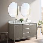 Meuble-lavabo Vanity Art avec évier en céramique et dessus en marbre reconstitué