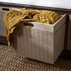 Banc de rangement SAFAVIEH Fiorello 3 tiroirs avec coussin - 47,3 L x 15 P x 19 H - 47Lx15Px19H