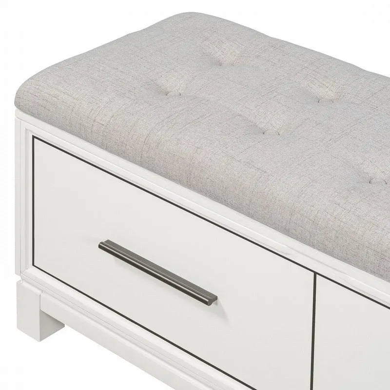 Banc à chaussures avec coussin amovible et rangement dissimulé pour l'entrée et le salon
