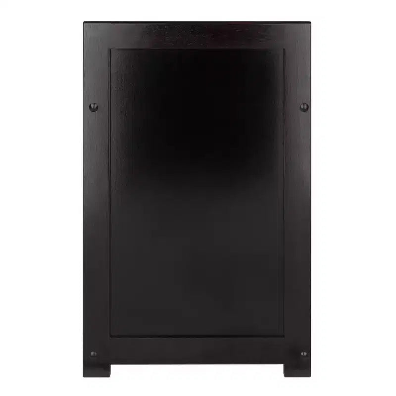 Banc de rangement Addison avec 3 sections - Espresso foncé - Winsome : Organisateur d'entrée, Pouf de chambre en similicuir