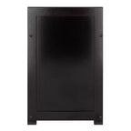 Banc de rangement Addison avec 3 sections - Espresso foncé - Winsome : Organisateur d'entrée, Pouf de chambre en similicuir