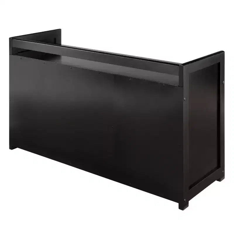 Banc de rangement Addison avec 3 sections - Espresso foncé - Winsome : Organisateur d'entrée, Pouf de chambre en similicuir