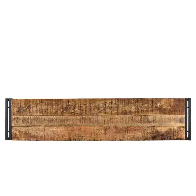 Handcrafted Reclaimed 71 Wood Bench with Iron Legs - Timbergirl
