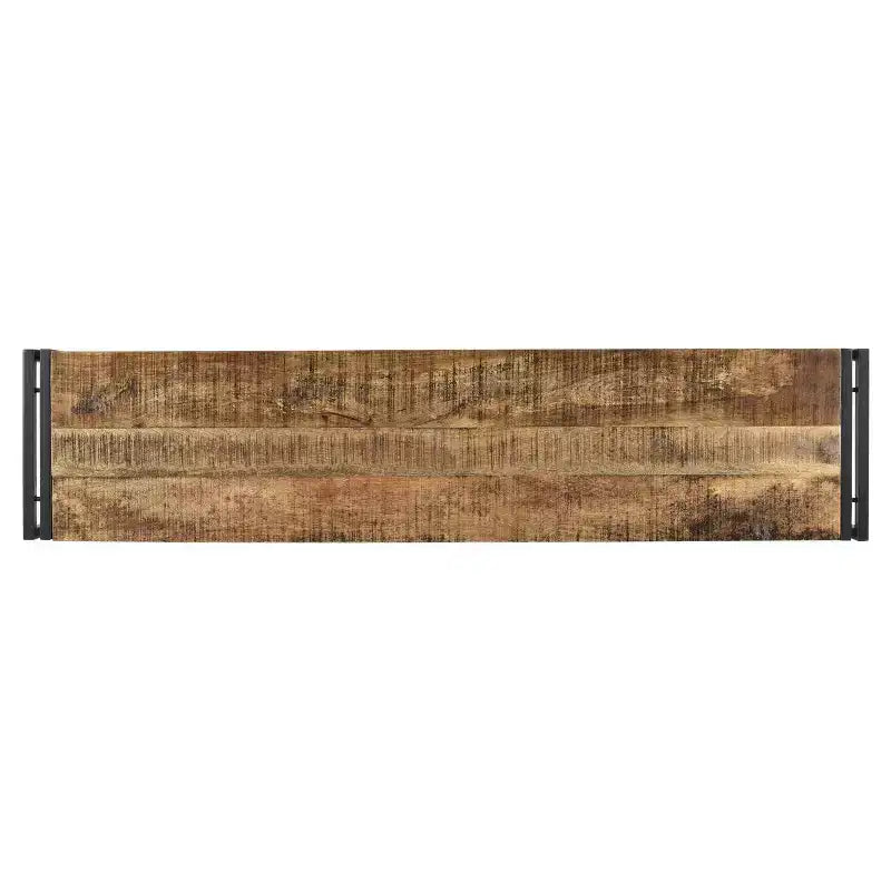 Handcrafted Reclaimed 71 Wood Bench with Iron Legs - Timbergirl