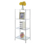 43" Royal Crest 4 Tier Tower Chrome - Breighton Home
