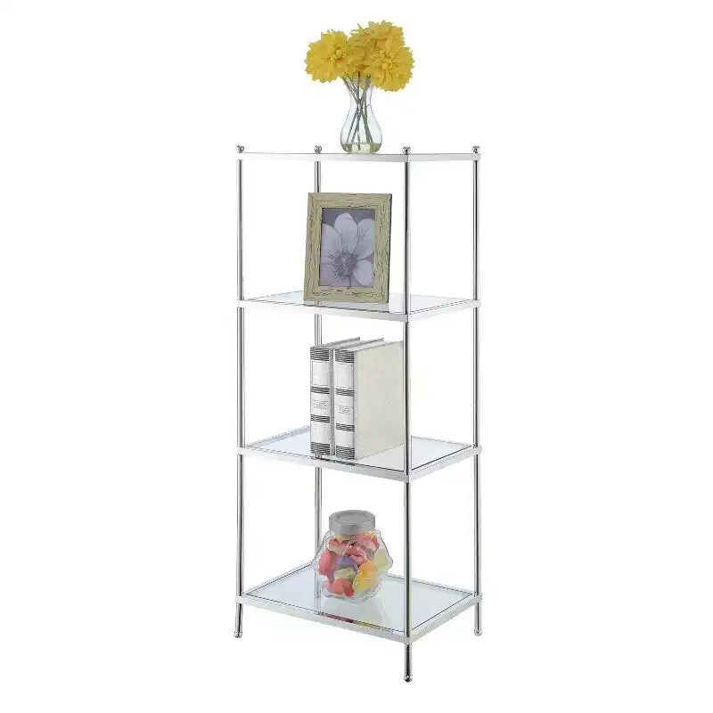 43" Royal Crest 4 Tier Tower Chrome - Breighton Home