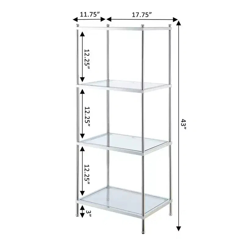 43" Royal Crest 4 Tier Tower Chrome - Breighton Home