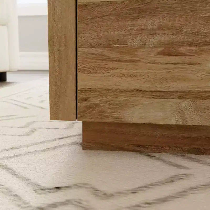 Table basse Manhattan Gate avec rangement Sindoori Mango - Sauder : style moderne, 2 tiroirs, construction légère