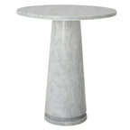 Table d'appoint ronde haute en marbre SAFAVIEH Couture Ghicu - 56 cm L x 53 cm P x 61 cm H - 21Wx21Dx24H