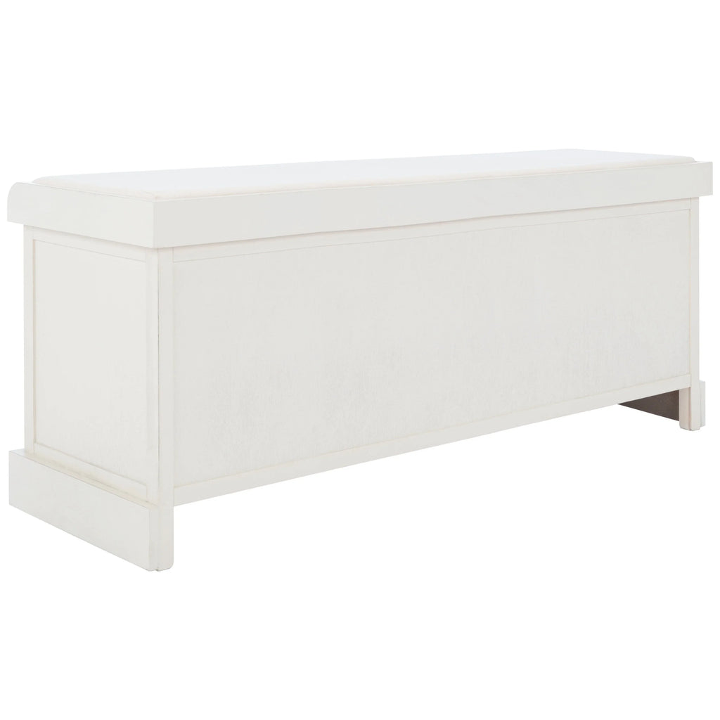 Banc de rangement SAFAVIEH Fiorello 3 tiroirs avec coussin - 47,3 L x 15 P x 19 H - 47Lx15Px19H