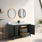 Meuble-lavabo Vanity Art avec évier en céramique et dessus en marbre reconstitué