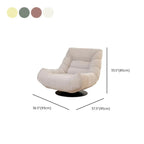 Fauteuil pivotant d'appoint en tissu chenille tufté jaune