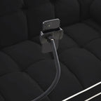 Canapé-lit convertible en velours 55'' 2 places avec lit gigogne, dossier inclinable, poches latérales et support de téléphone