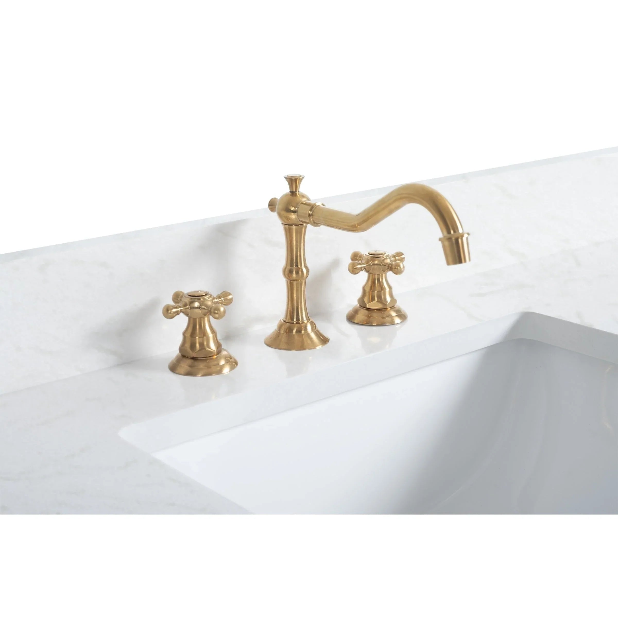 Meuble-lavabo Vanity Art avec évier en céramique et dessus en marbre reconstitué