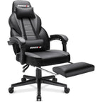 Sedia da gaming BOSSIN Racing Style, sedia da gamer per persone robuste fino a 136 kg, sedia da computer con schienale alto