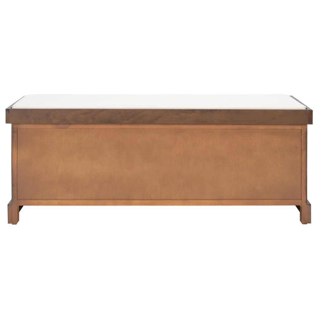 Banc de rangement SAFAVIEH Fiorello 3 tiroirs avec coussin - 47,3 L x 15 P x 19 H - 47Lx15Px19H