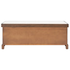 Banc de rangement SAFAVIEH Fiorello 3 tiroirs avec coussin - 47,3 L x 15 P x 19 H - 47Lx15Px19H