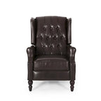 Fauteuil inclinable en cuir reconstitué Walter Brown par Christopher Knight Home