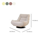 Fauteuil pivotant d'appoint en tissu chenille tufté jaune