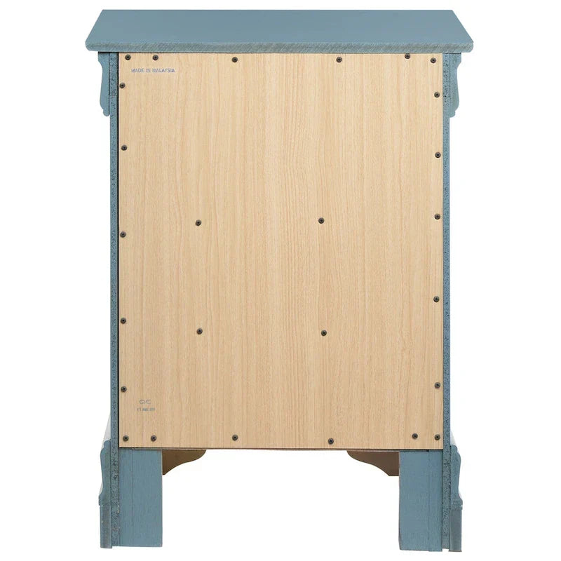 Table de chevet en bois à 3 tiroirs