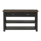 The Gray Barn Downington Table console de canapé à 2 tiroirs en bois massif