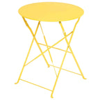 Set bistro pieghevole in metallo da 3 pezzi, set conversazione resistente alle intemperie per esterni/interni, per patio, cortile, giardino