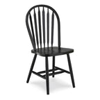 Chaise de salle à manger Windsor Arrowback en bois massif