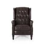 Fauteuil inclinable en cuir reconstitué Walter Brown par Christopher Knight Home