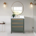 Meuble-lavabo Vanity Art avec évier en céramique et dessus en marbre reconstitué