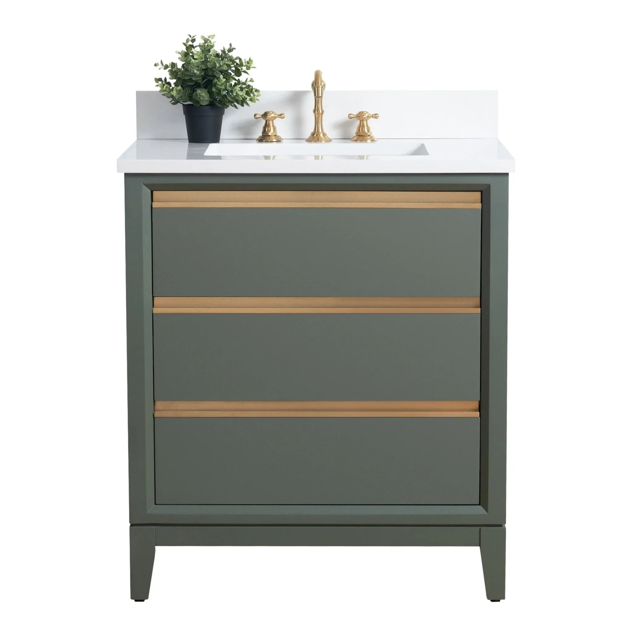 Meuble-lavabo Vanity Art avec évier en céramique et dessus en marbre reconstitué