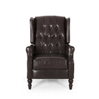 Fauteuil inclinable en cuir reconstitué Walter Brown par Christopher Knight Home