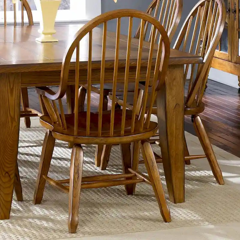 Fauteuil Treasures Rustic Oak à dossier incurvé