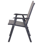 Set di 4 sedie pieghevoli Outsunny per patio, dal design semplice ed elegante, comode per terrazza, giardino, cortile e viaggio