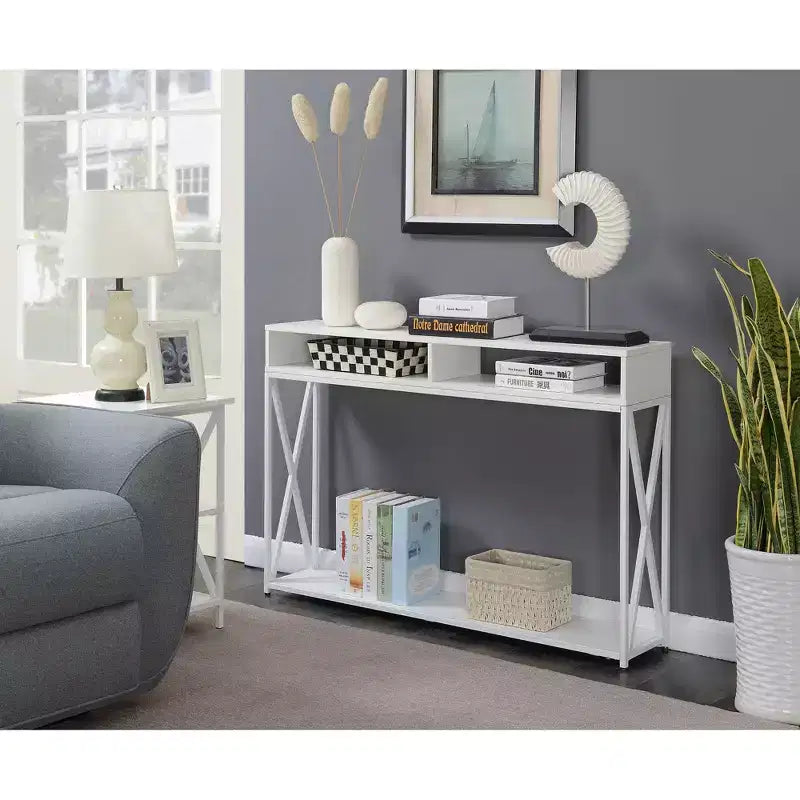 Tucson Deluxe Console Table with Shelf - Breighton Home