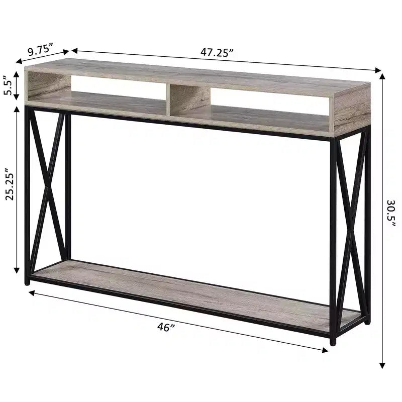 Tucson Deluxe Console Table with Shelf - Breighton Home
