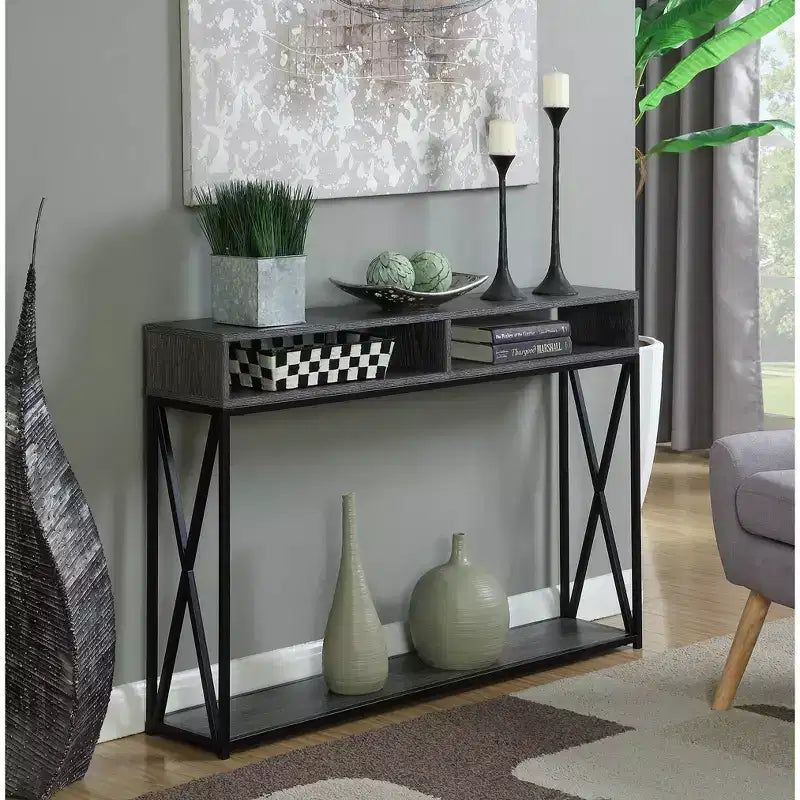 Tucson Deluxe Console Table with Shelf - Breighton Home