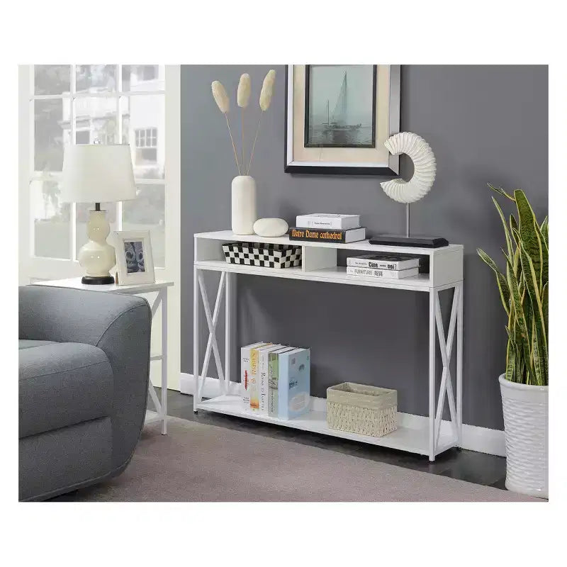Tucson Deluxe Console Table with Shelf - Breighton Home