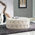 Amour Upholstered Fabric Ottoman - Modway