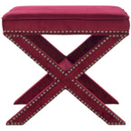 SAFAVIEH Shavonne Ottoman banc en X