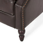Fauteuil inclinable en cuir reconstitué Walter Brown par Christopher Knight Home