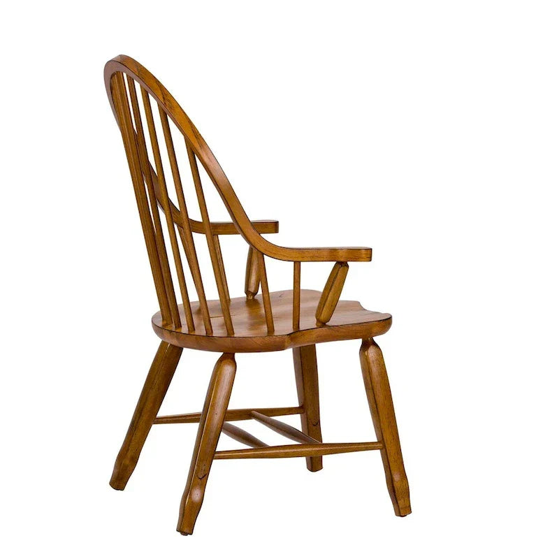 Fauteuil Treasures Rustic Oak à dossier incurvé