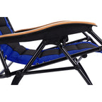 Sedia a sdraio oversize XL imbottita con gravità zero, bracciolo più largo, reclinabile regolabile con portabicchieri - N/D