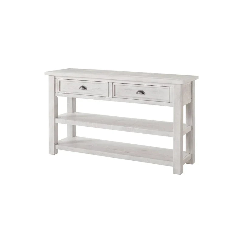 The Gray Barn Downington Table console de canapé à 2 tiroirs en bois massif