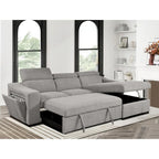 Canapé d'angle convertible Roomfitters 103 avec méridienne de rangement, appuis-tête réglables, canapé-lit en L