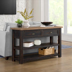 The Gray Barn Downington Table console de canapé à 2 tiroirs en bois massif