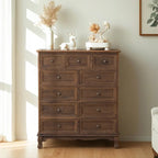 Meuble d'appoint rustique en bois marron pour salon