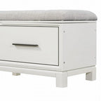 Banc à chaussures avec coussin amovible et rangement dissimulé pour l'entrée et le salon