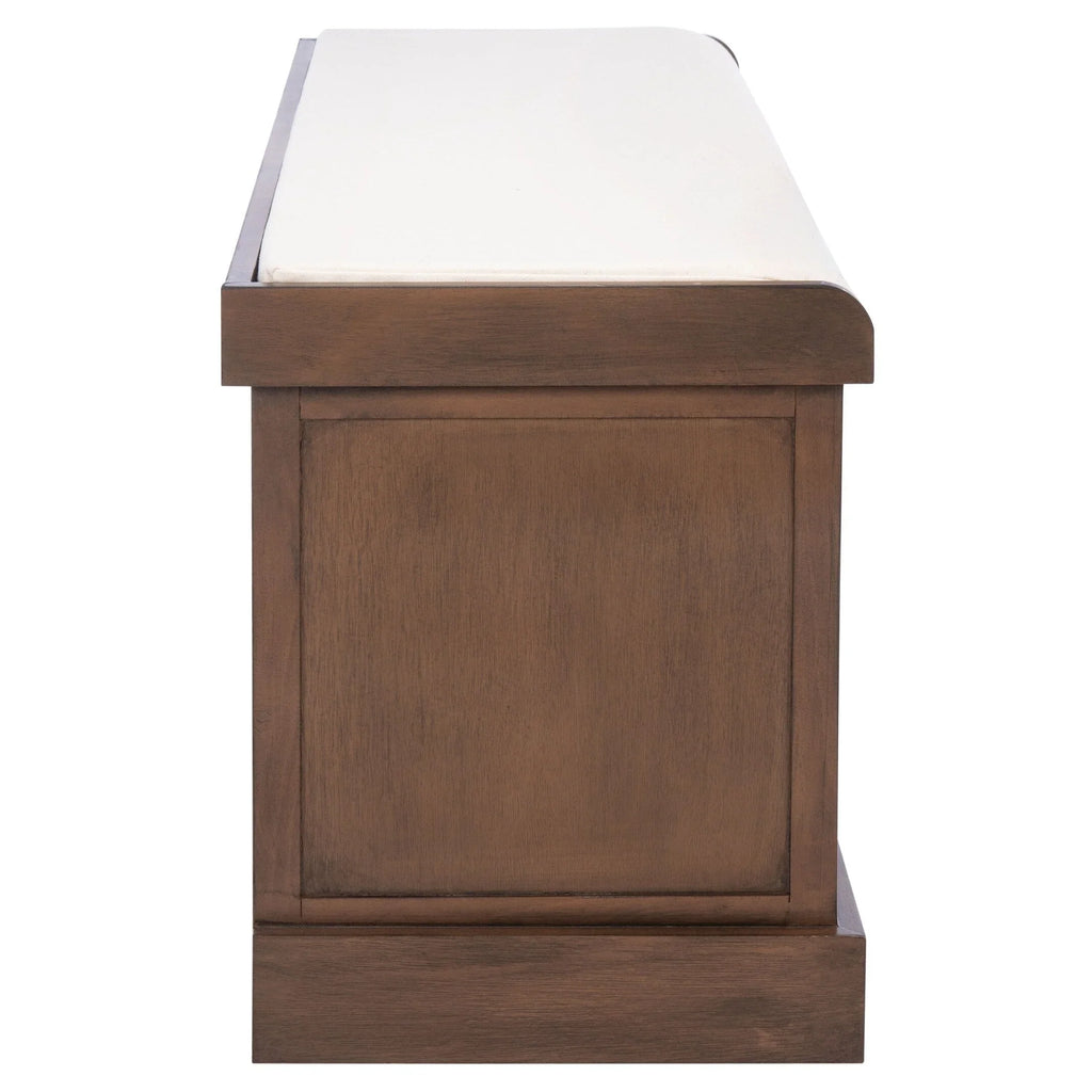 Banc de rangement SAFAVIEH Fiorello 3 tiroirs avec coussin - 47,3 L x 15 P x 19 H - 47Lx15Px19H