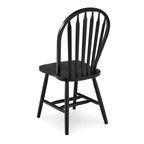 Chaise de salle à manger Windsor Arrowback en bois massif