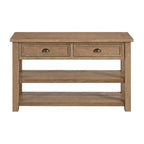 The Gray Barn Downington Table console de canapé à 2 tiroirs en bois massif